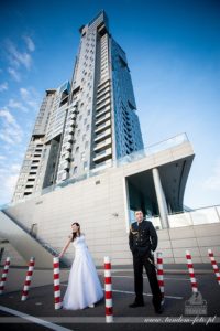 sesja ślubna, Sea Tower Gdynia